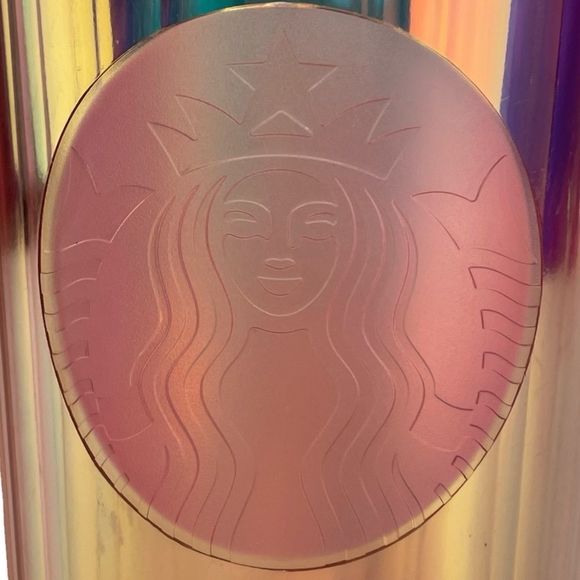 Starbucks Summer 2020 Orange Kaleidoscope Iridescent Dome Tumbler 24oz - Picture 3 of 7